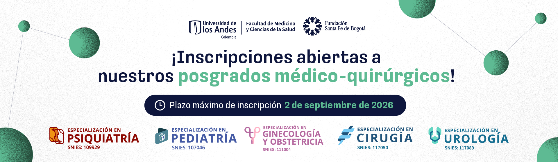 ¡Inscripciones abiertas! Posgrados médico-quirúrgicos