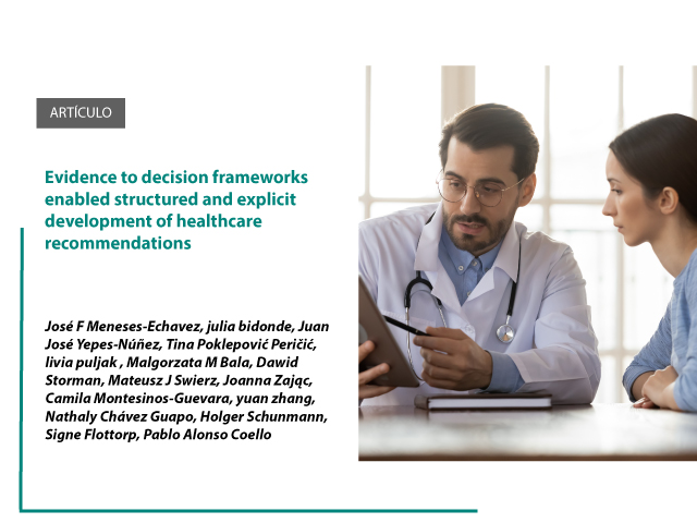 Evidence to decision frameworks enabled structured and explicit development of healthcare recommendations