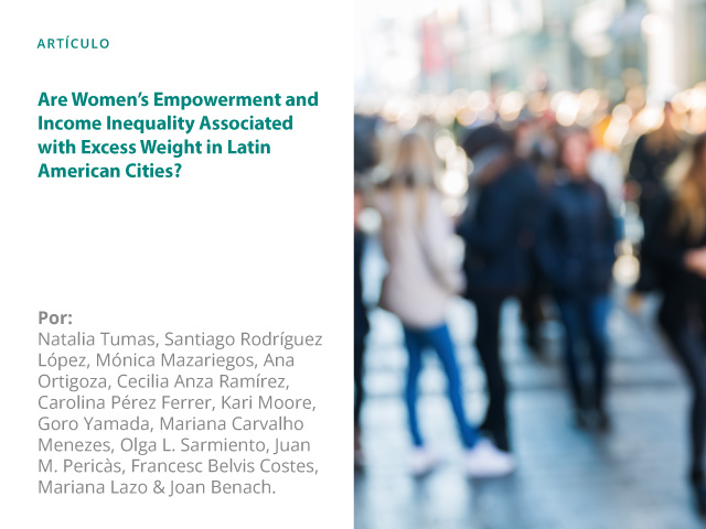 Are Women’s Empowerment and Income Inequality Associated with Excess Weight in Latin American Cities?