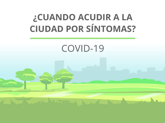 ¿Cuando acudir a la ciudad por síntomas?