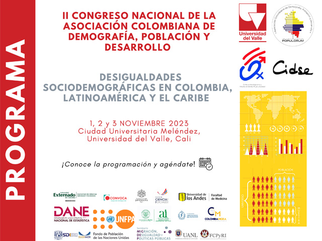 II Congreso Nacional de la Asociación Colombiana de Demografía, Población y Desarrollo