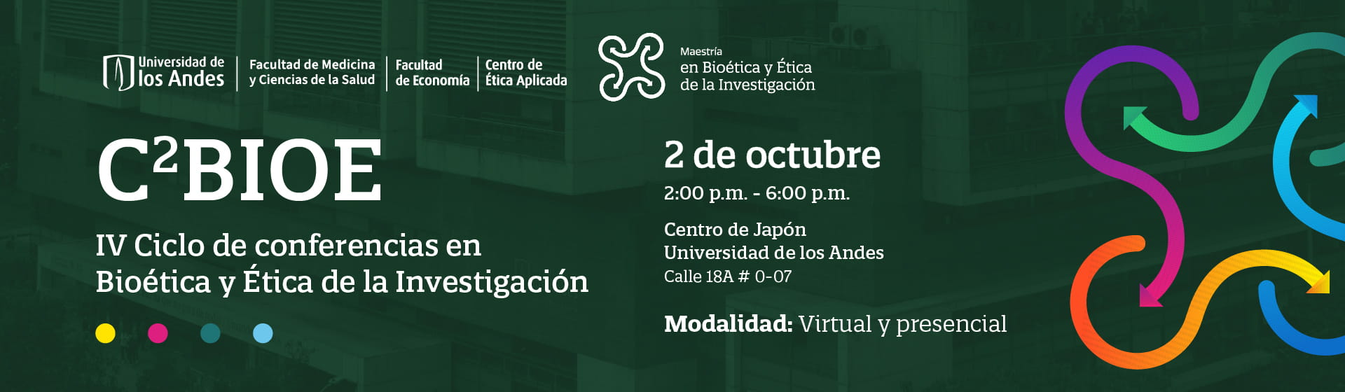 C2BIOE. IV Ciclo de conferencias en Bioética y Ética de la investigación