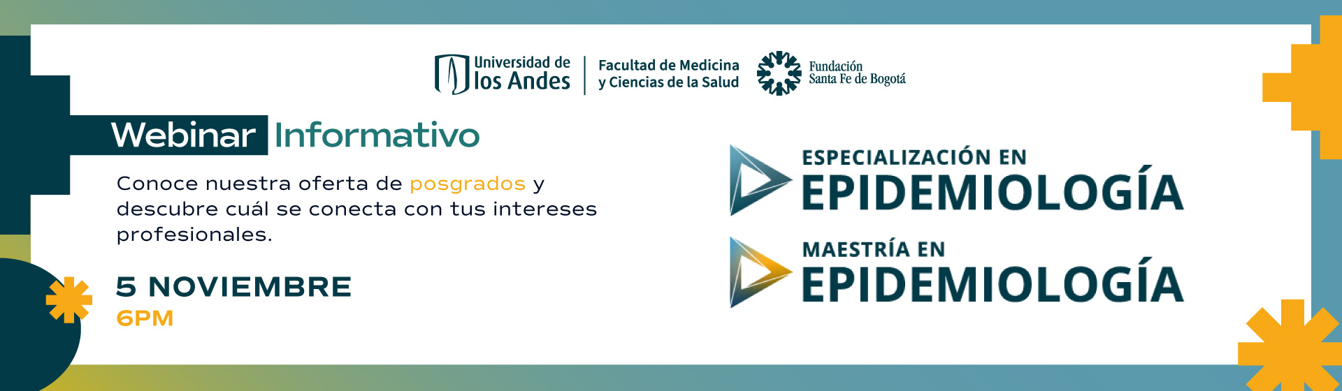 Webinar informativo - Maestría y Especialización en Epidemiología