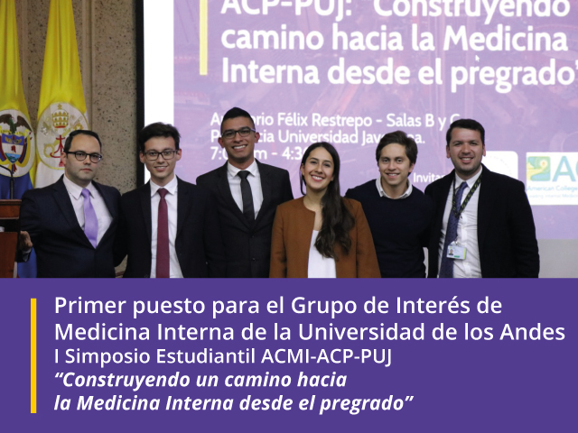 Primer puesto para El Grupo de Interés de Medicina Interna de la Universidad de los Andes