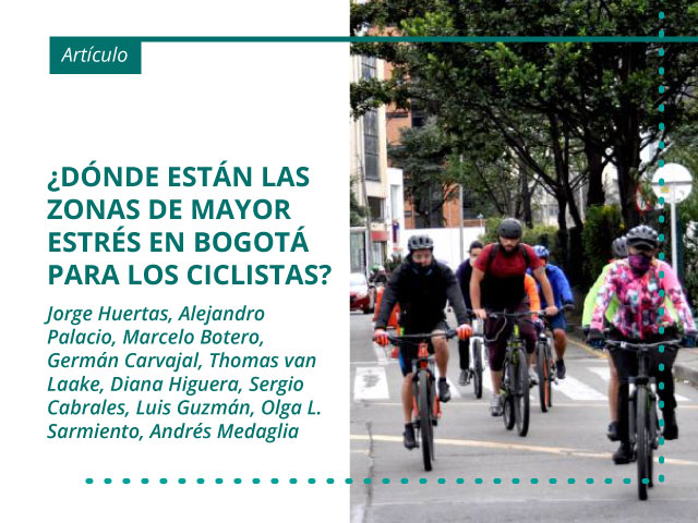 ¿Dónde están las zonas de mayor estrés en Bogotá para los ciclistas?