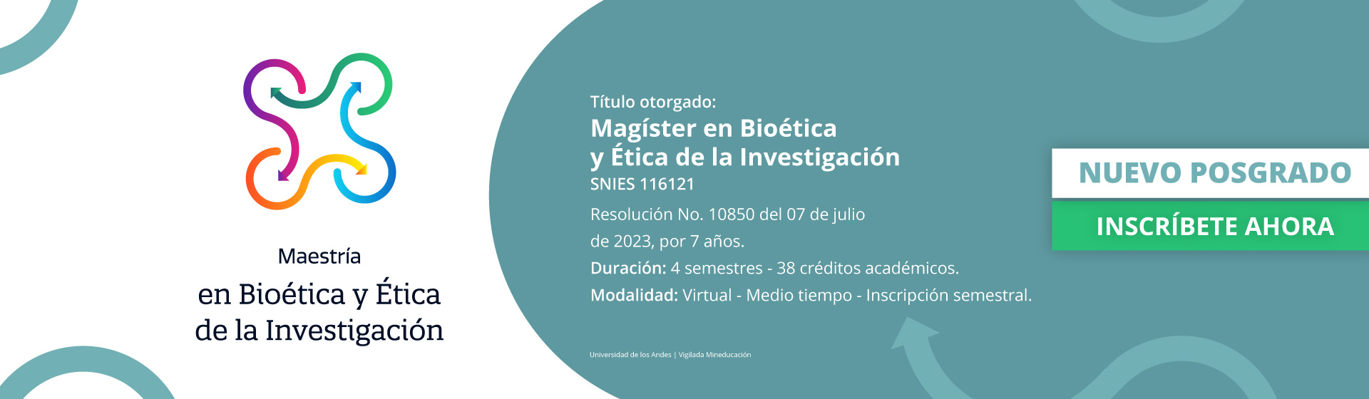 Inscríbete a nuestro nuevo programa de Maestría en Bioética y Ética de la Investigación