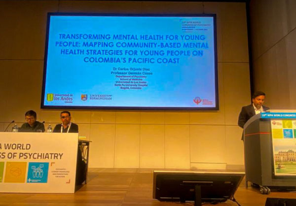 Dr. Orjuela presenta Transforming mental health for young people: Mapping community-based mental health strategies for young people on Colombia Pacific Coast