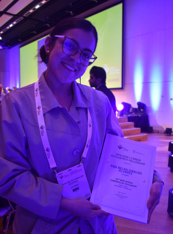Ganadora Ana Belén Giraldo al Premio a los Mejores Investigadores Jóvenes