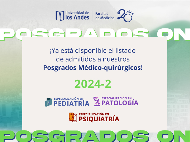 Admitidos a los Posgrados Médico-quirúrgicos 2024-2