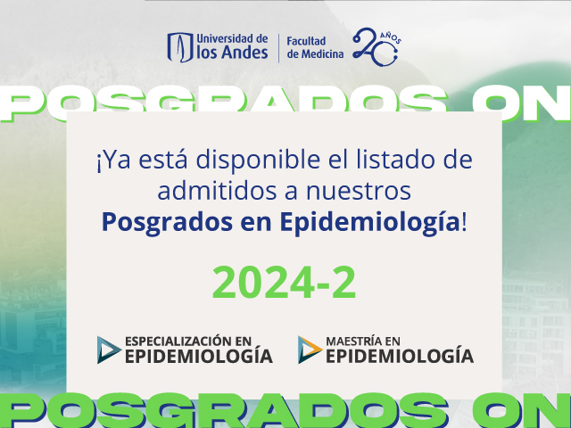 Admitidos Especialización y Maestría en Epidemiología