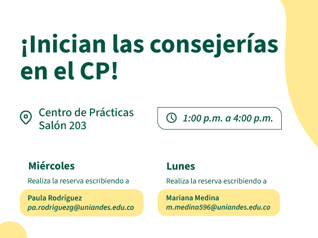 ¡Inician las consejerías en el CP!