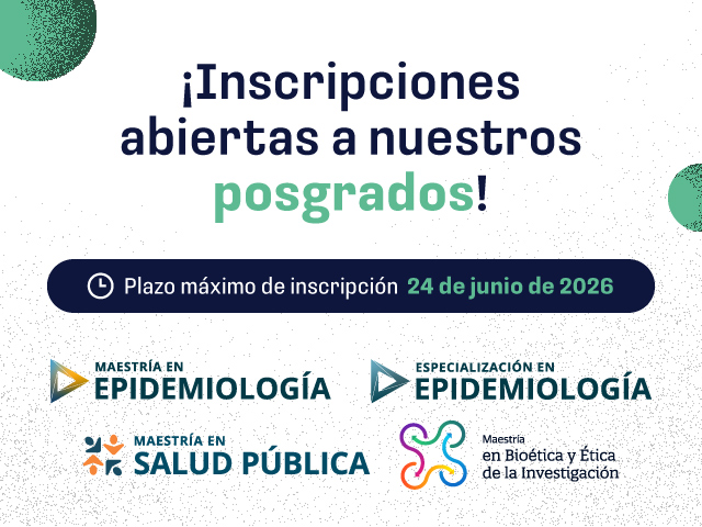 ¡Inscripciones abiertas a nuestros posgrados!